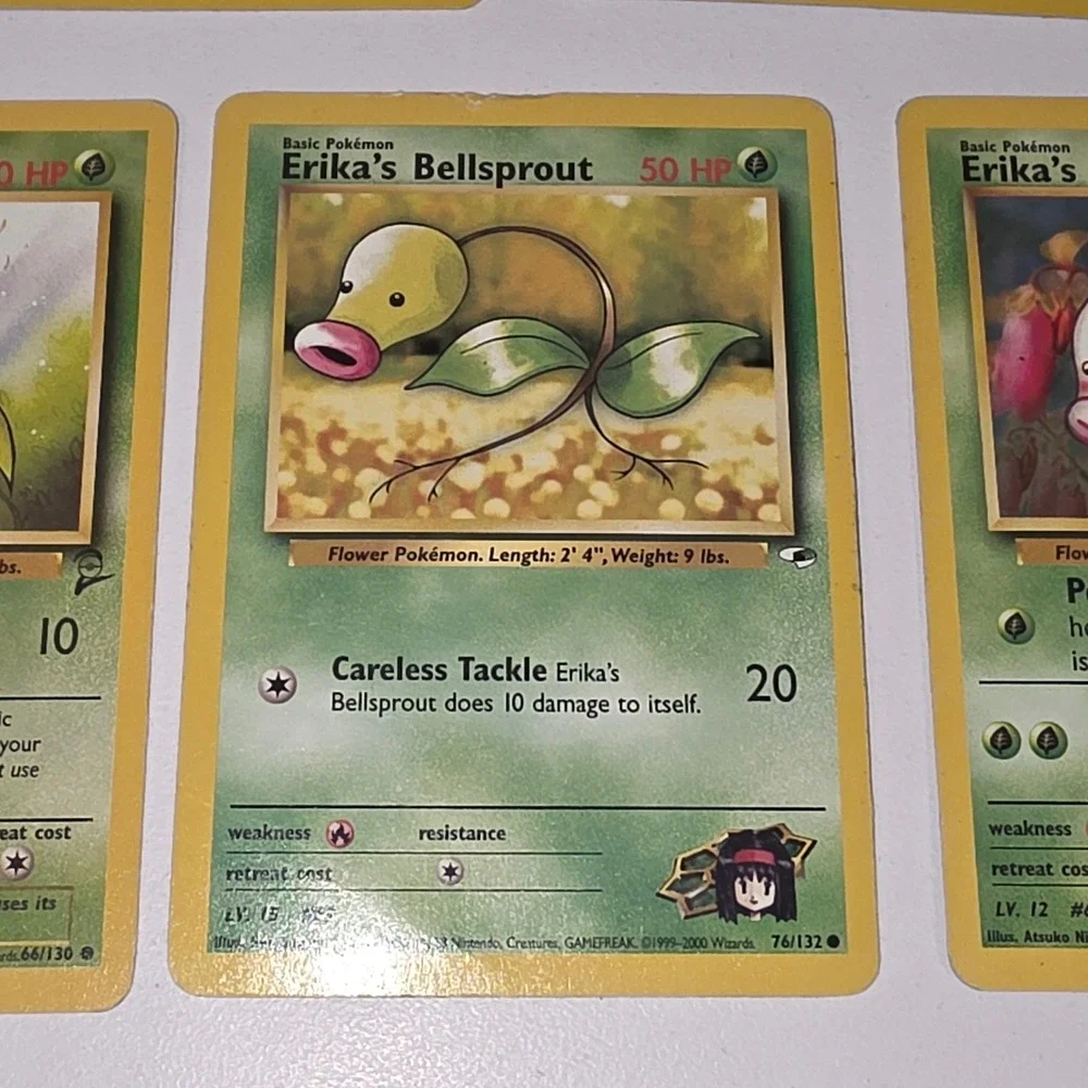 Pokemon Card Lot Bellsprout Victreebel Erika Gym Heroes Jungle Base 2 Italian